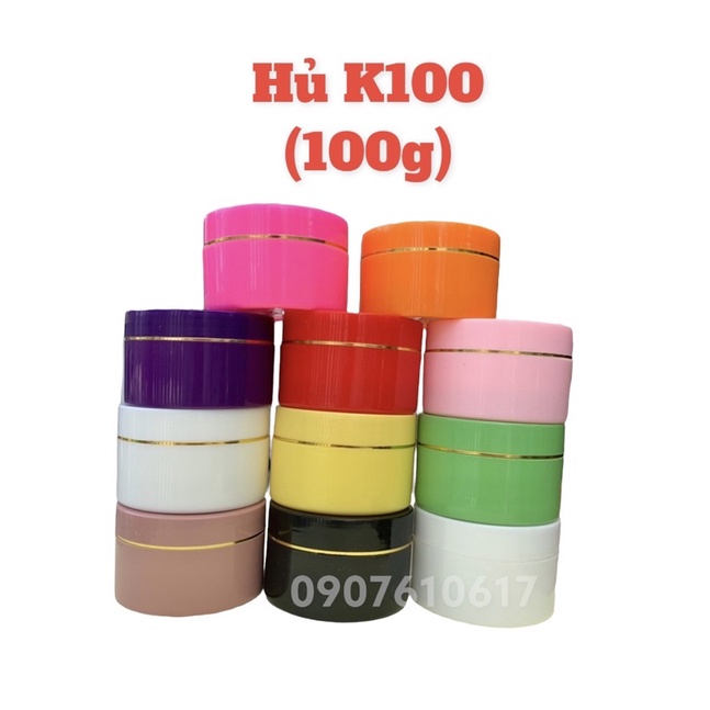 Hủ nhựa K100 đựng 100g kem, chiết mỹ phẩm