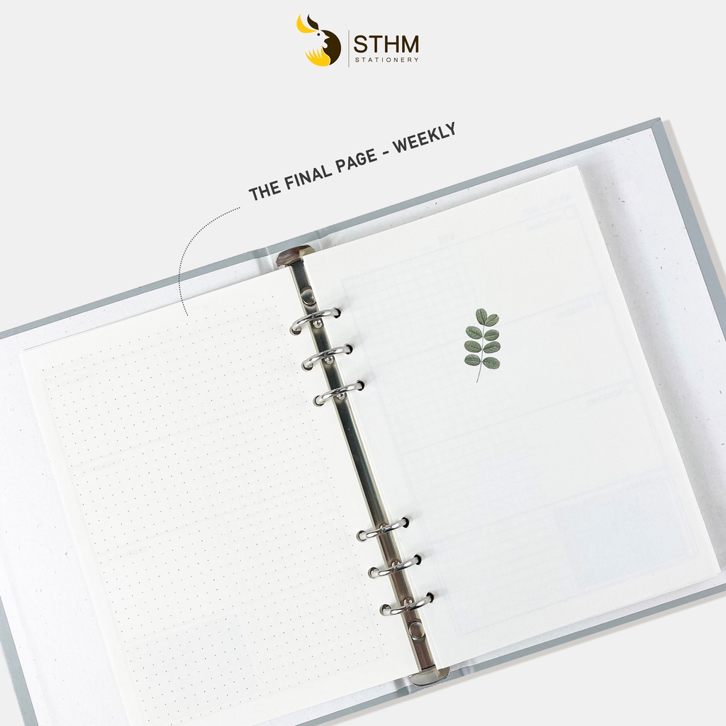 Ruột PLANNER refill - A5 - Sổ còng - 6 lỗ - STHM Stationery