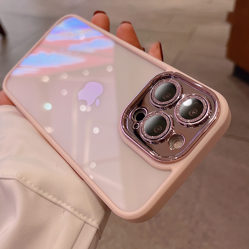 Ốp Điện Thoại Armor HD Chống Sốc Đính Kim Tuyến Lấp Lánh Sang Trọng Cho IPhone 14 13 12 11 Pro Max Plus