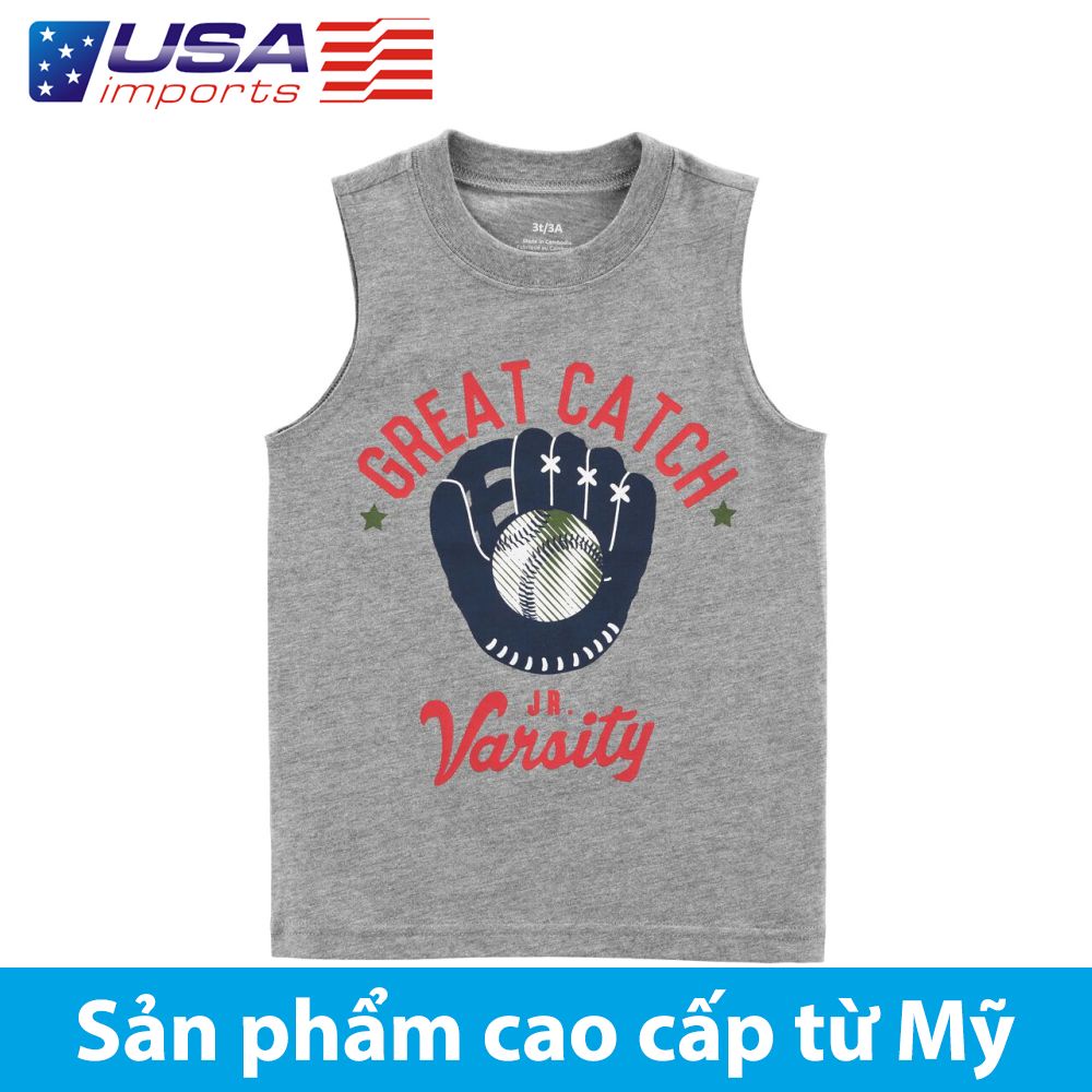 Áo thun sát nách xám bóng rổ Car-tờ Auth Từ Mỹ (1O457812)