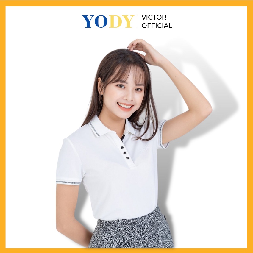 Aó Polo Nữ YODY Coolmax Lacoste Có Cổ Chống Tia UV, Kháng Khuẩn APN3516
