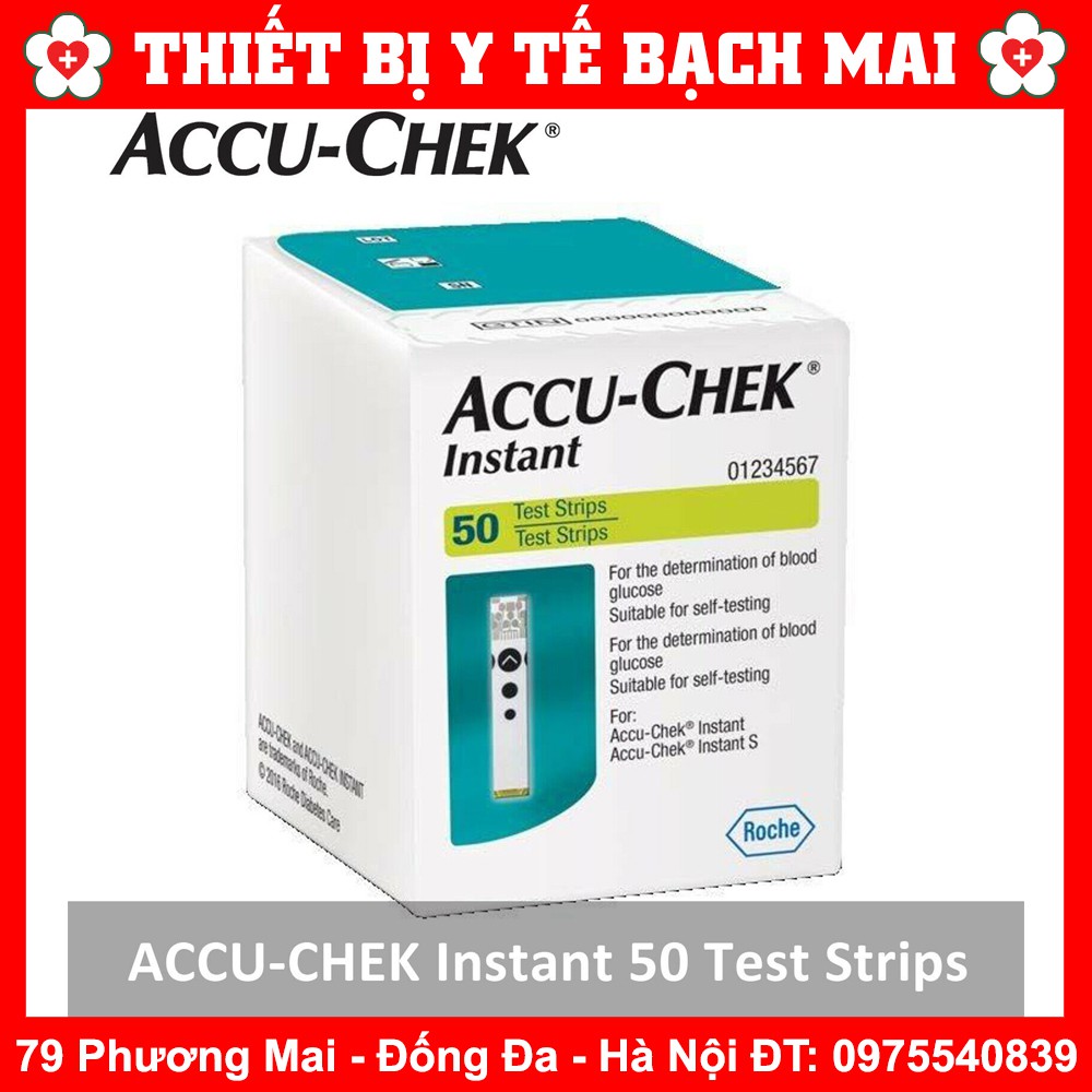 Que Thử Đường Huyết Accu-Chek Instant - Hộp 50 Que