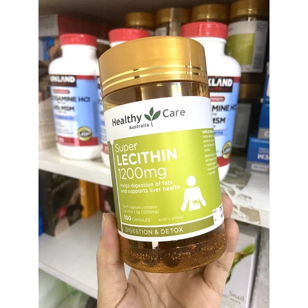 Viên uống Mầm đậu nành của Úc Healthy Care Super Lecithin 1200mg 100 viên
