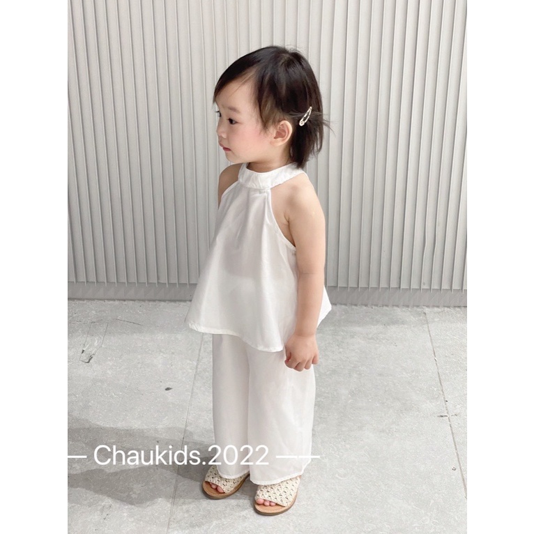 SALE BỘ CỔ YẾM CHẤT LỤA MÁT LẠNH BÉ GÁI SIZE 10-20KG(YT)