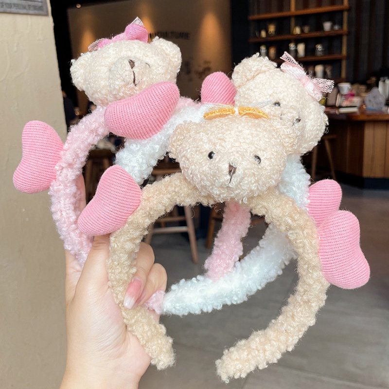 Băng đô cài tóc rửa mặt Phủ Lông Chống Trượt Thời Trang Mùa Hè Dễ Thương Cho Nam Và Nữ