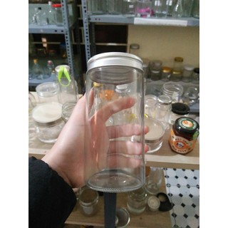 HŨ THỦY TINH 500ML NĂP NHÔM DÁNG CAO ĐỰNG THỰC PHẨM ĐA NĂNG