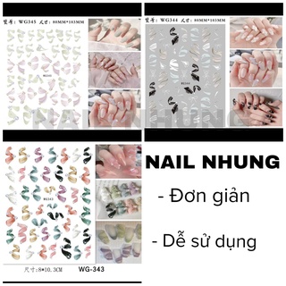 Sticker nail, miếng dán móng tay mã WG