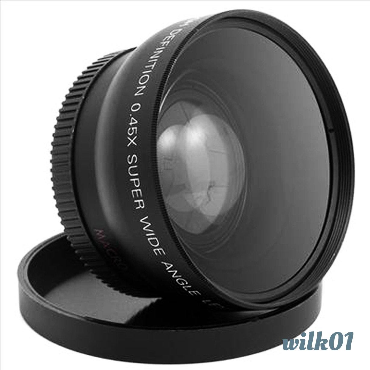 Thấu Kính Macro Góc Rộng 52mm 0.45 X Cho Nikon D3200 D3100 D5200 D5100 Wilk01