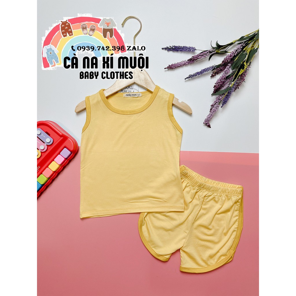 Size Đại 7-26KGFREE SHIP Bộ Minky Mom Ba Lỗ Thun Lạnh Cao Cấp Dể Thương Cho Bé Gái Bé Trai, Đủ Màu