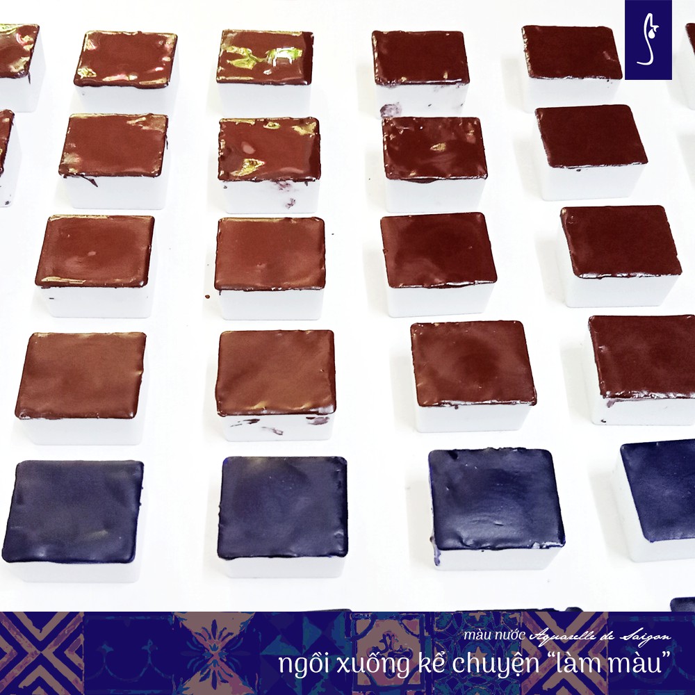 Bộ 9 màu nước Aquarelle de Saigon - Set 2