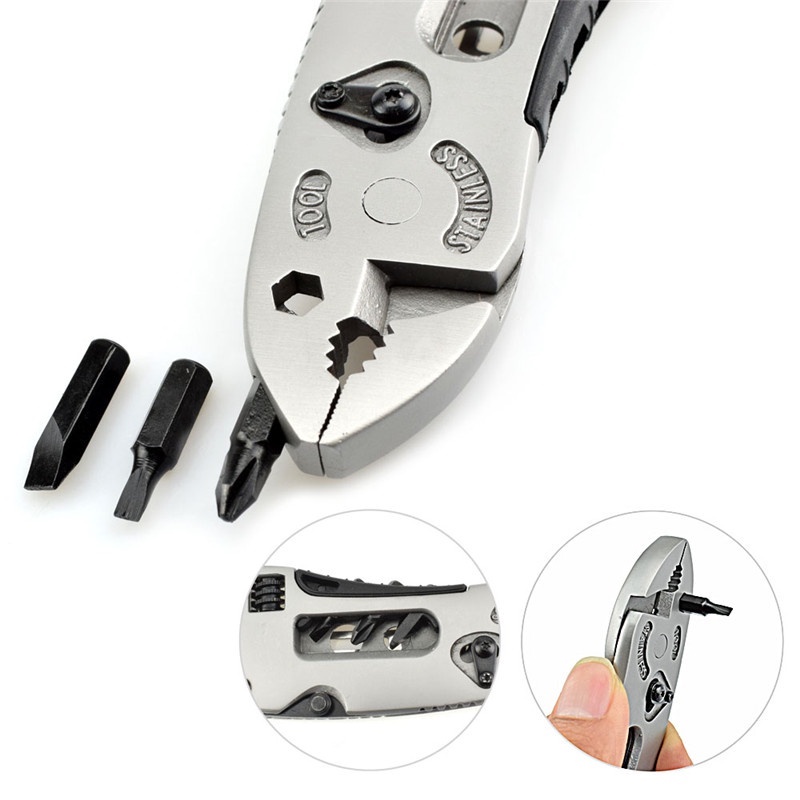 Ngoài trời mini 13 Bộ Kìm chức Kiềm đa năng Kìm Cắm Trại Lưỡi Cờ Lê tô vít