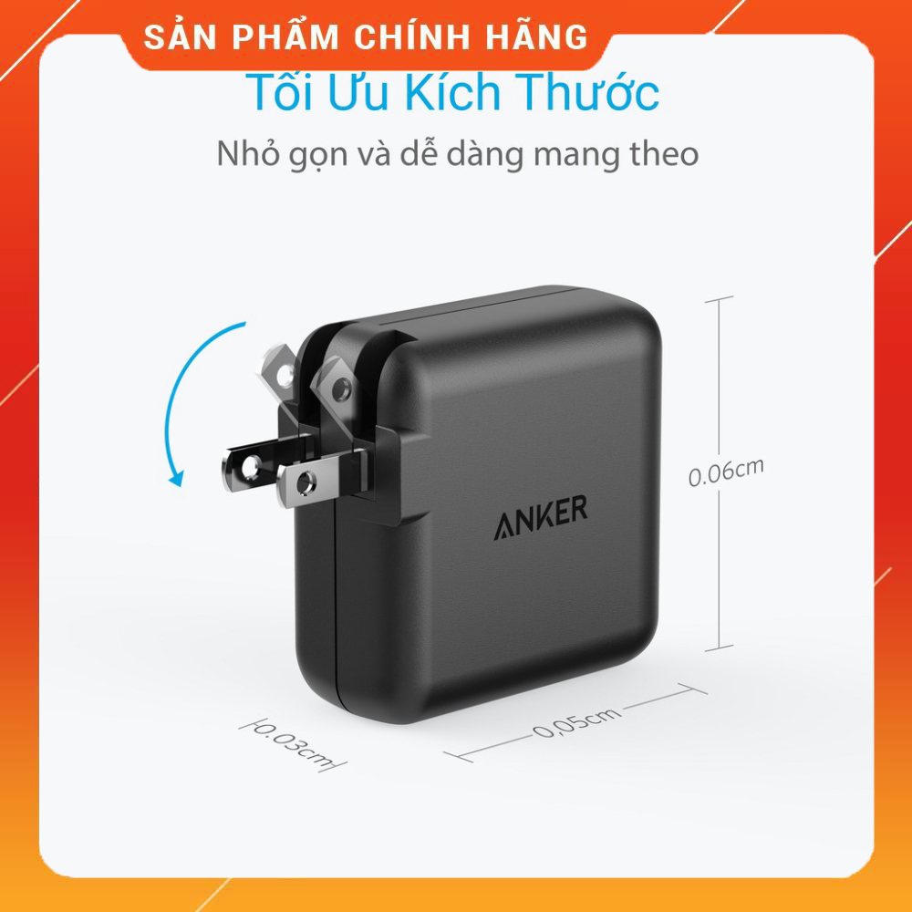 Sạc ANKER PowerPort Elite 2 cổng PIQ 24W - A2023