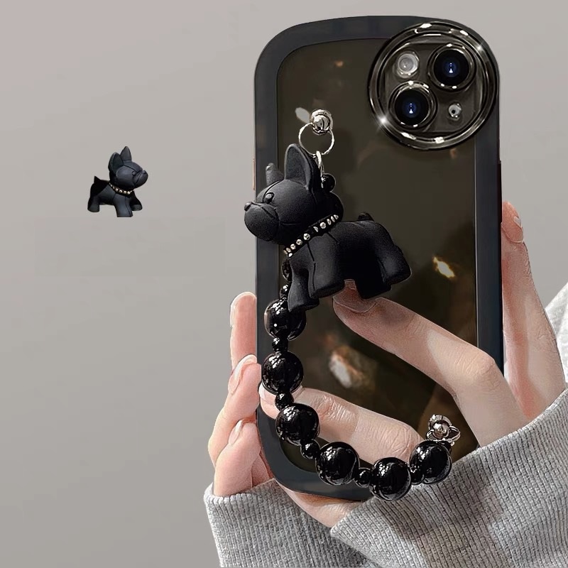 Ốp Điện Thoại Mềm Trong Suốt Họa Tiết Chú Cún Hạt Đen Cho Iphone 14proamx 12 pro max max xs max xr x 13proamx plus
