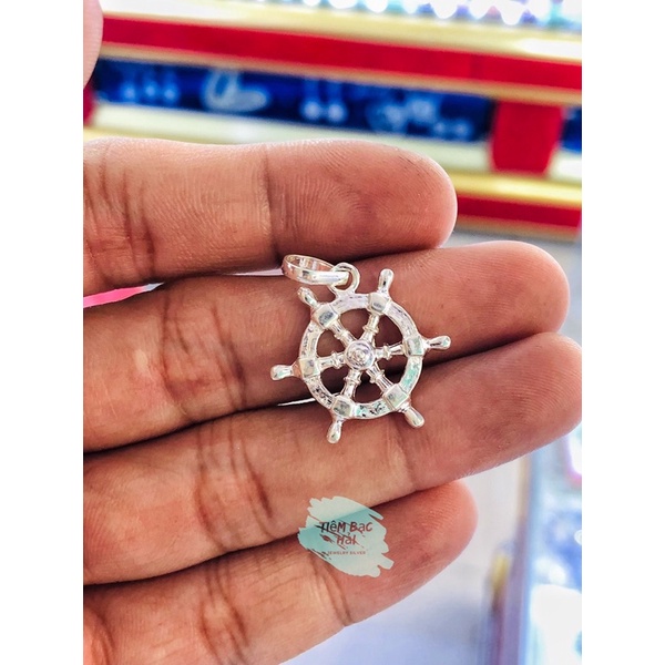 MẶT DÂY CHUYỀN BẠC BÁNH LÁI TÀU CHO CÁC BÉ