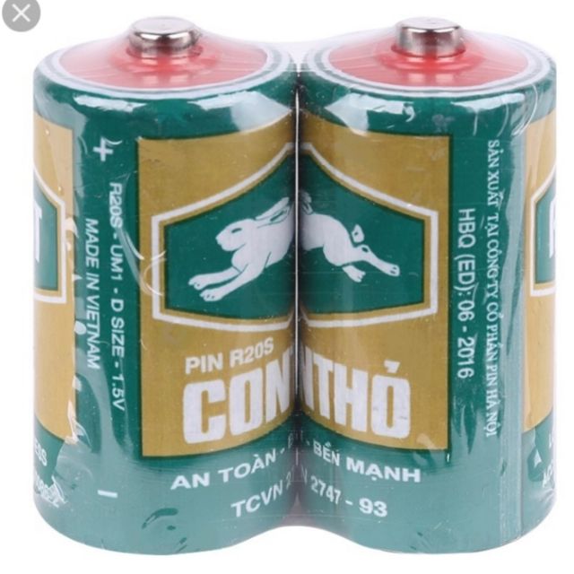 Pin con thỏ 1 vỉ