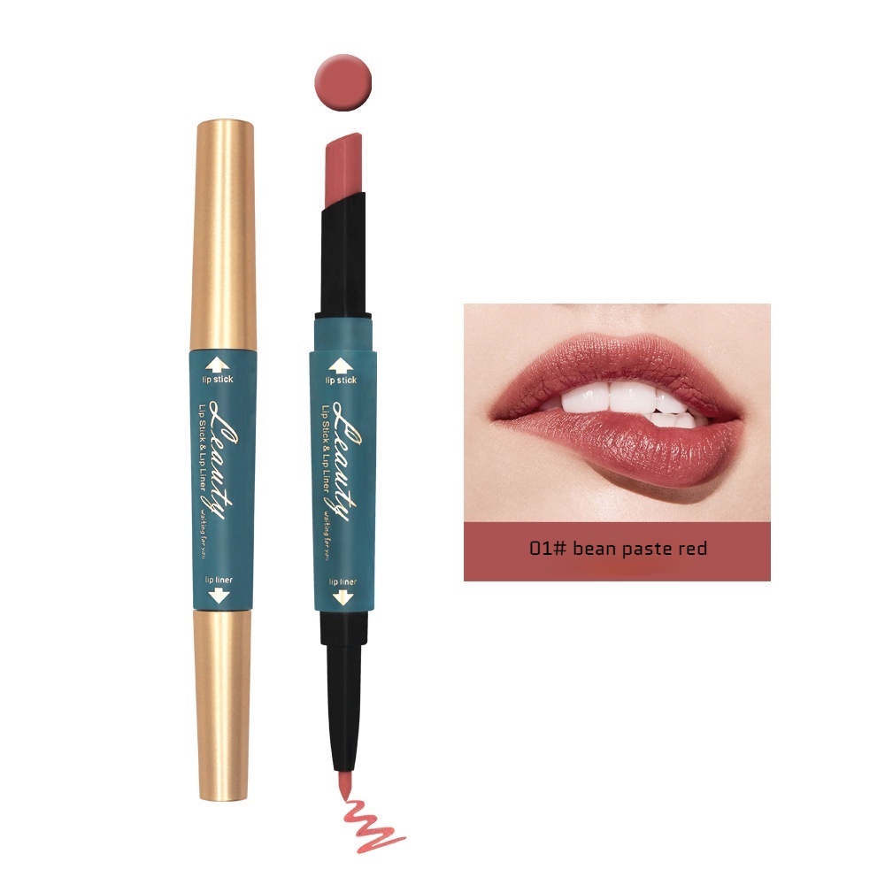 Son Môi Kiêm Bút Kẻ Viền Môi Handaiyan Thiết Kế Hai Đầu Chống Thấm Nước Lâu Trôi Với 6 Màu Lựa Chọn