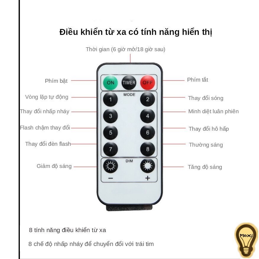 Đèn LED thả Rèm mành nháy 3mx3m trang trí DECOR phòng ngủ lễ tết Vàng Đa Sắc MOXI.