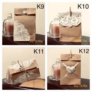 10 Túi Giấy Kraft Đựng Quà Tặng