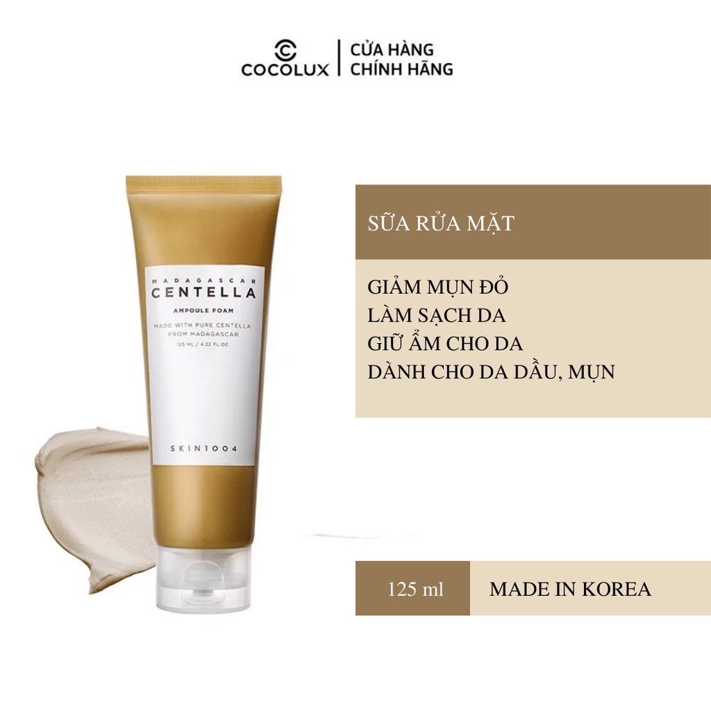 Sữa Rửa Mặt Sạch Sâu Cho Da Nhạy Cảm Skin1004 125ml