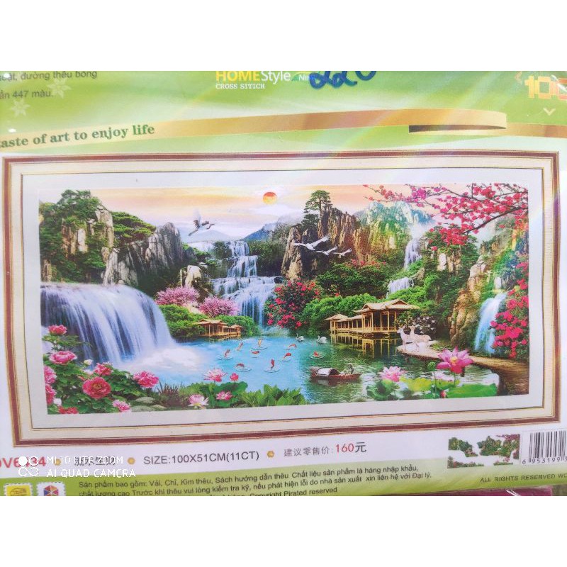 tranh thêu 5d phong cảnh dv6434