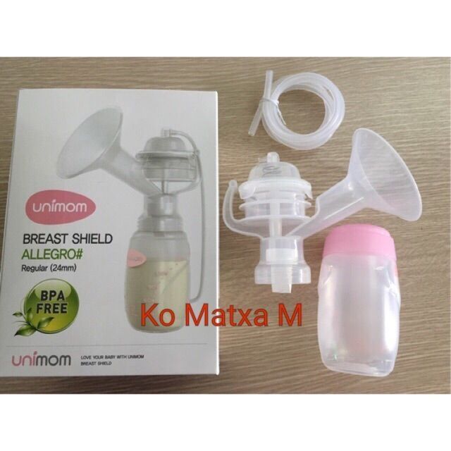 1 Bộ phụ kiện hút sữa Unimom Allegro - phụ kiện cho máy hút sữa điện Hàn Quốc