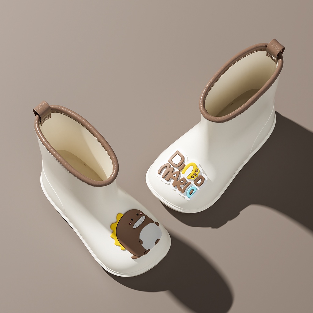 Giày đi mưa CHEERFUL MARIO bằng EVA không trơn trượt không thấm nước họa tiết hoạt hình cho trẻ em