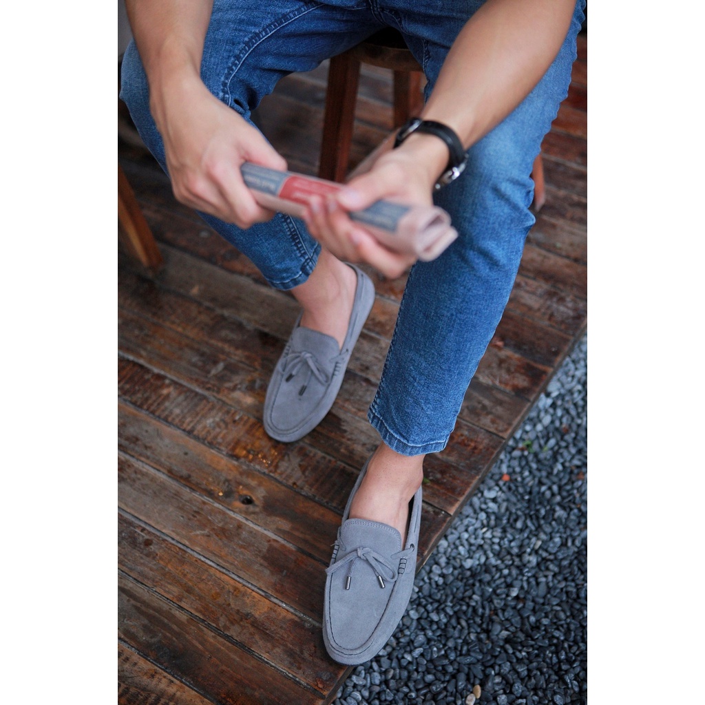 Giày Lười Mọi Moca Da Lộn Đai Nơ Toroshoes Da Bò Mã M900 (3 Màu)