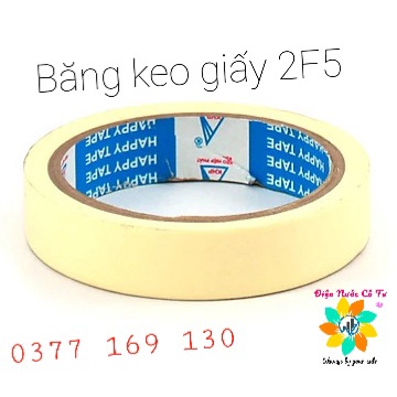 10 cuộn Băng Keo Giấy 24mm 50Yard