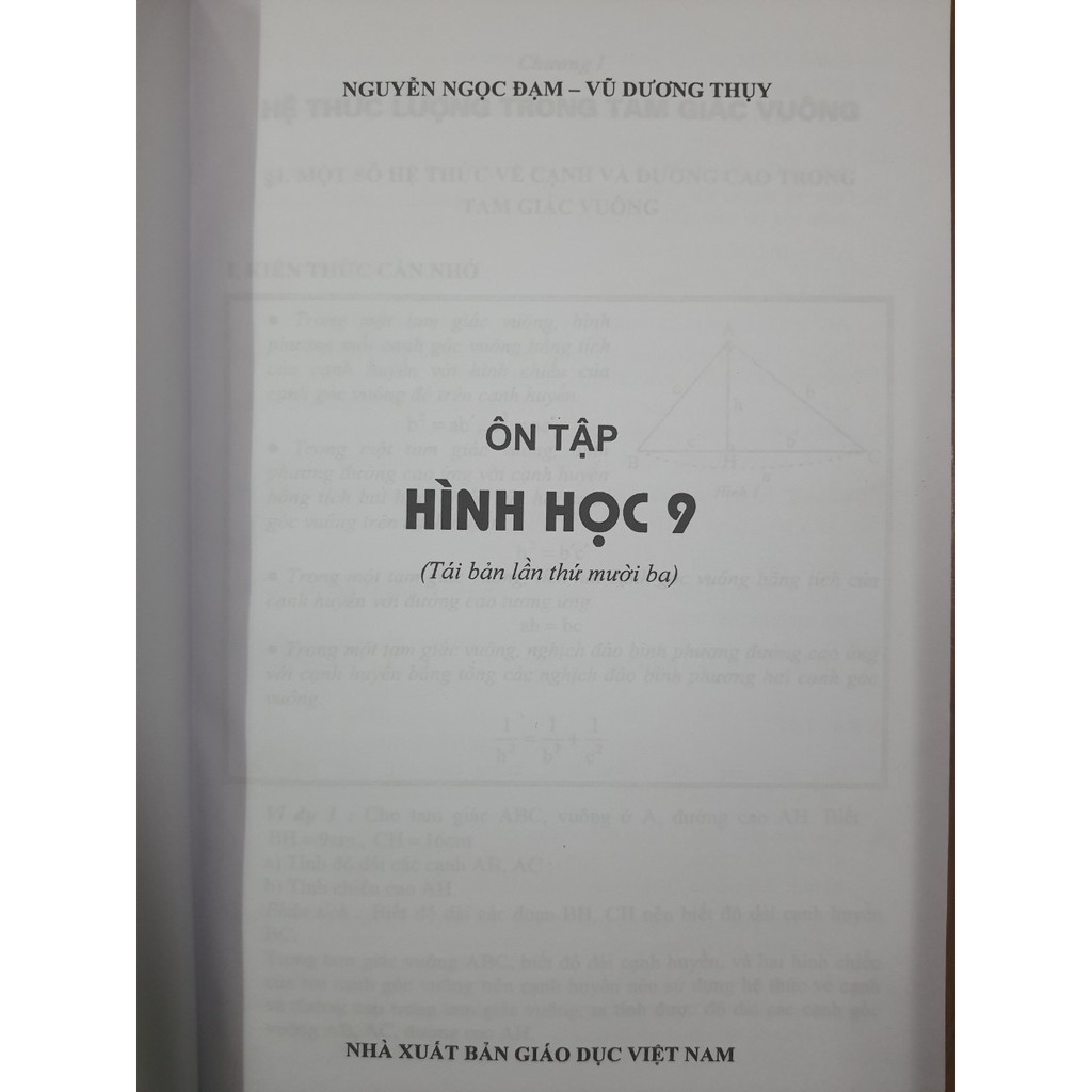 Sách - Ôn tập Hình học 9