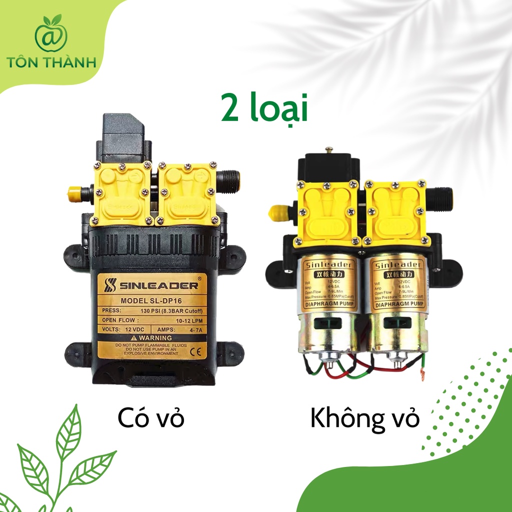 MÁY BƠM ĐÔI TĂNG ÁP TỰ ĐỘNG SINLEADER 12V CHÍNH HÃNG