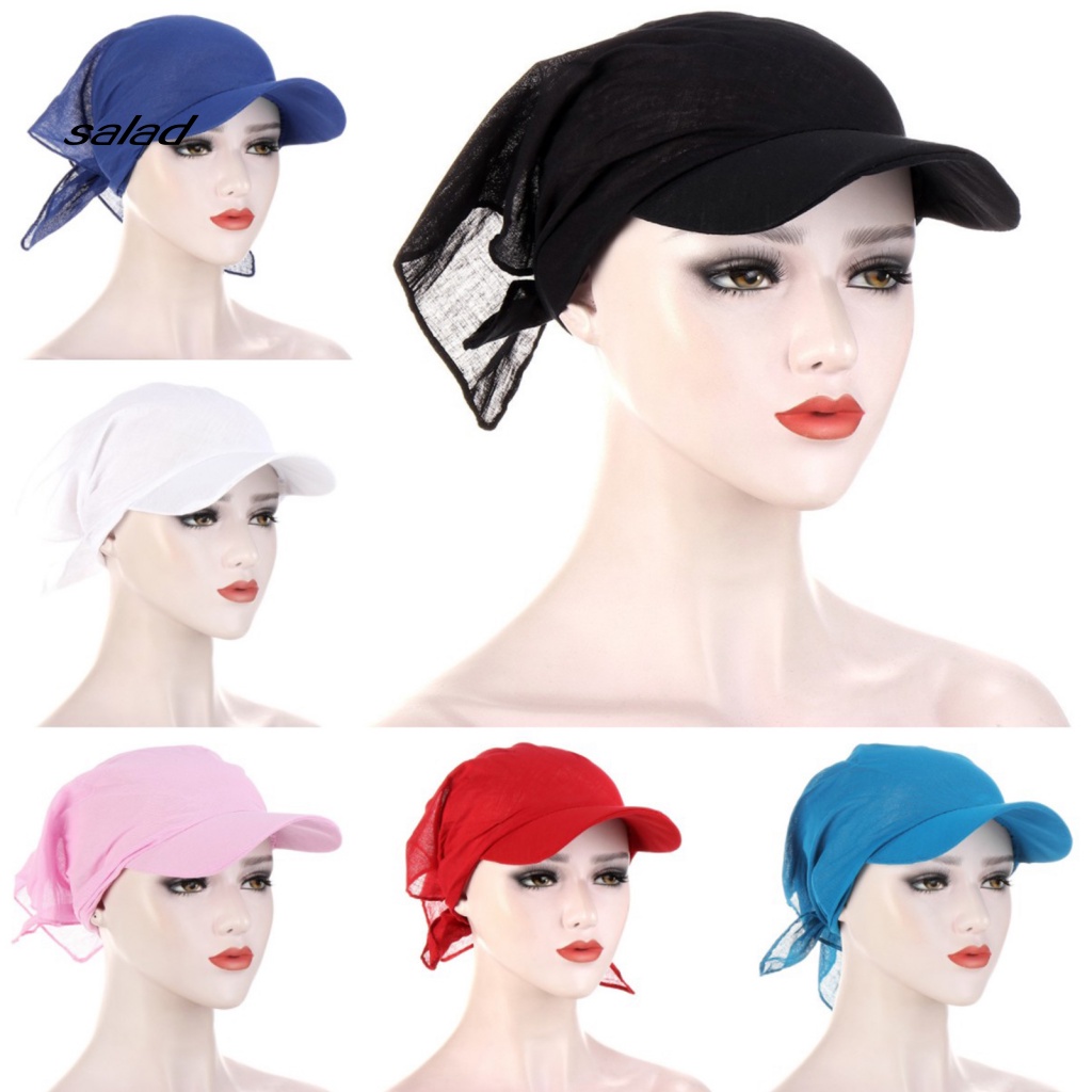 Mũ Turban Vành Rộng Thoáng Khí Chống Nắng Thời Trang