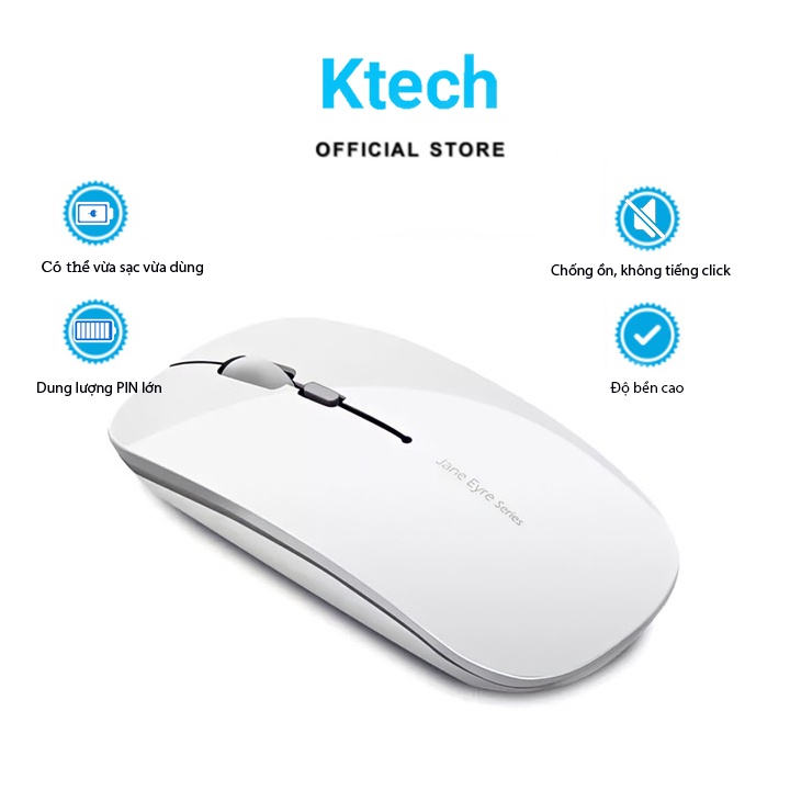 Chuột không dây Bluetooth tự sạc pin M185 cao cấp không tiếng click sạc 1 lần dùng 4 tuần cho Laptop macbook PC