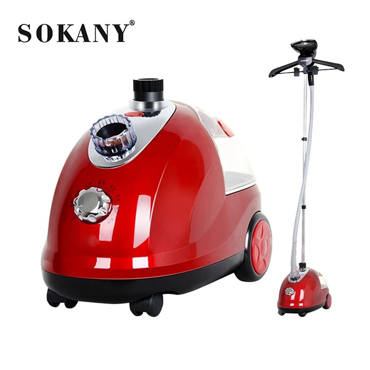 Bàn ủi hơi nước cây đứng Sokany 1700W là thẳng mọi loại vải, chế độ an toàn chống quá nhiệt