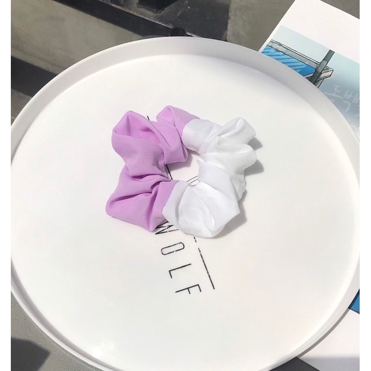 CỘT TÓC VẢI SCRUNCHIES TRƠN , PHỐI MÀU