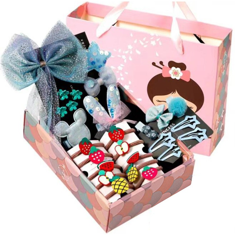 Bộ Phụ Kiện Tóc 26 Món Nhiều Kiểu Dáng Xinh Xắn Cho Bé Gái