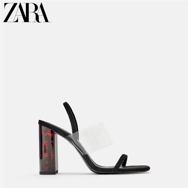 Sandal cao gót quai trong ZaRa dư xịn