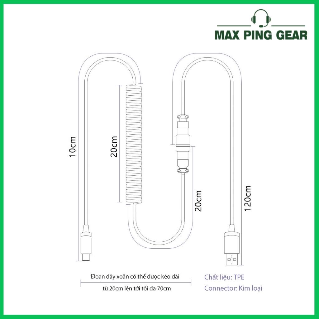 Dây cáp custom AKKO – OCEANSTAR