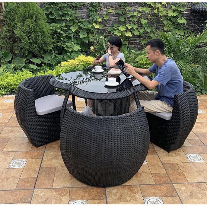Bộ Bàn Ghế Hoa 4 Cánh Thông Minh Sân Vườn |Ban Công|Phòng Khách Trang Trí Nhà Cửa Đa Năng Tiện Lợi