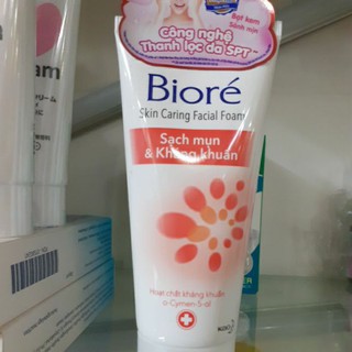 sữa rửa mặt Biore sạch mụn và kháng khuẩn 50g