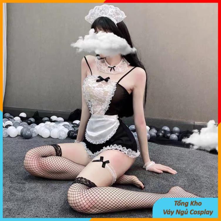Váy Ngủ Cosplay Sexy Hầu Gái Xuyên Thấu - Đồ Ngủ Cô Giúp Việc Gợi Cảm HGV001 | BigBuy360 - bigbuy360.vn