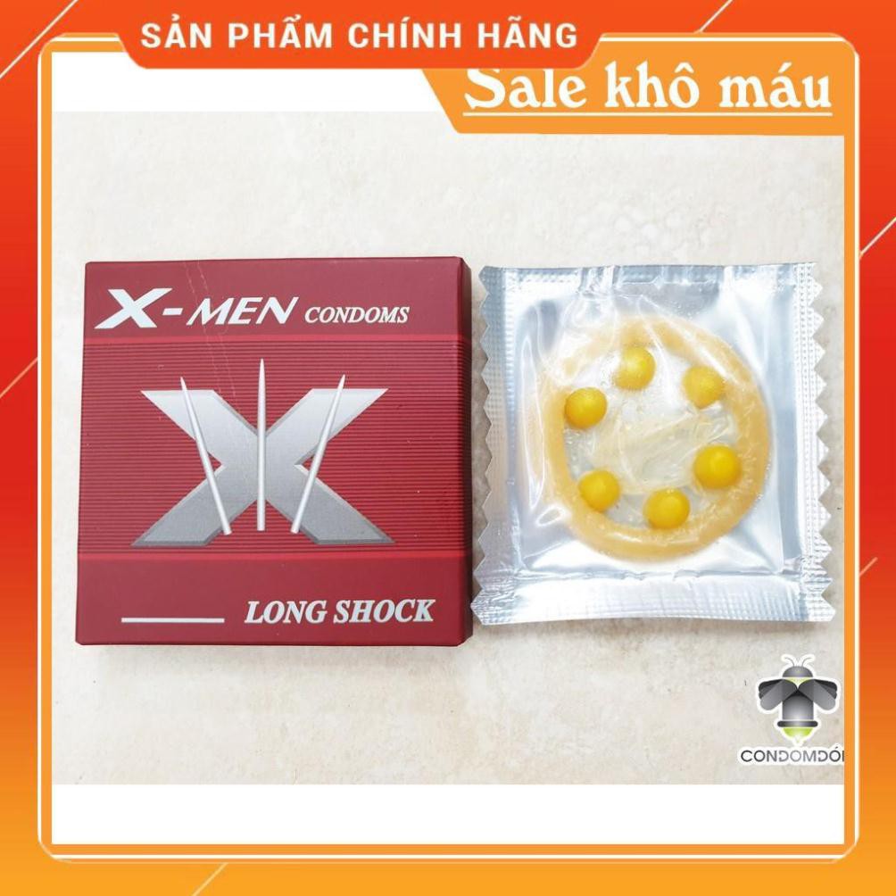 Hộp 10c bao cao su Storm bi kéo dài thời gian tăng cường khoái cảm