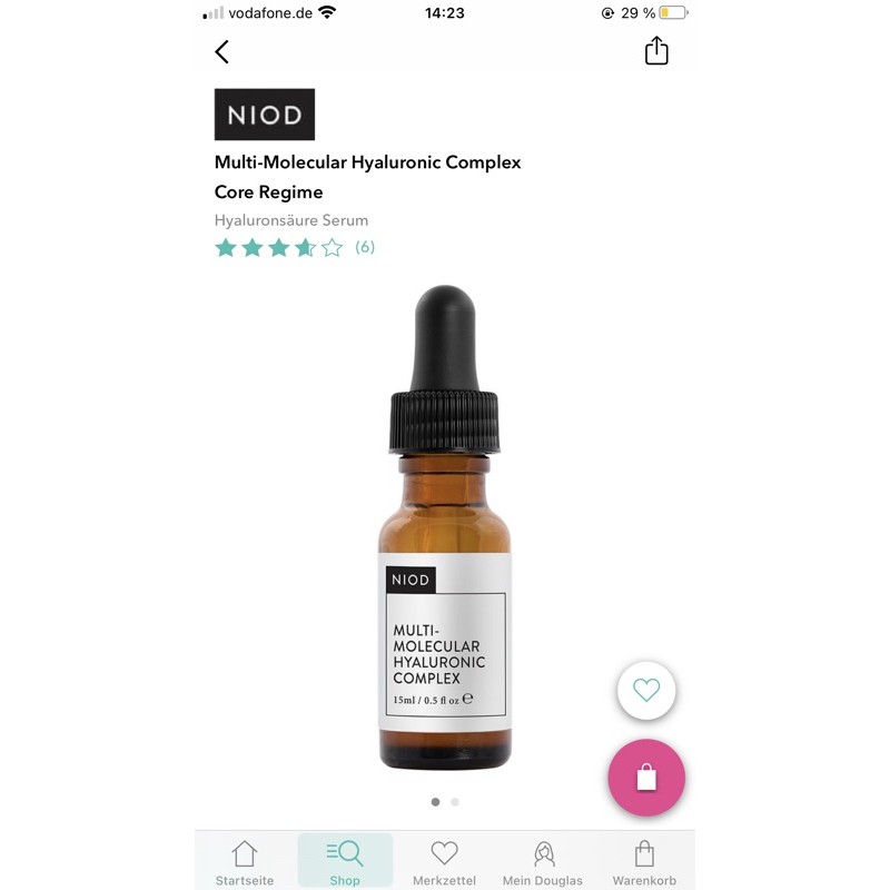Serum Niod Molecular Hyaluronic Complex
