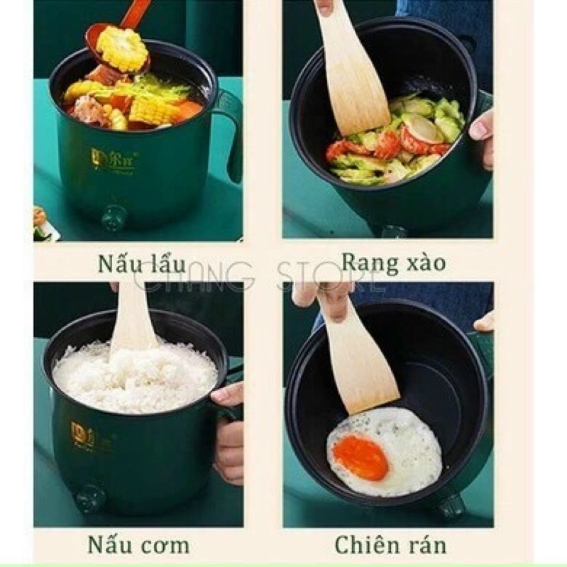 💥Ca Nấu Mì,Nồi Lẩu Mini Cầm Tay, Nấu Cơm Đa Năng Có Tay Cầm 1,8L