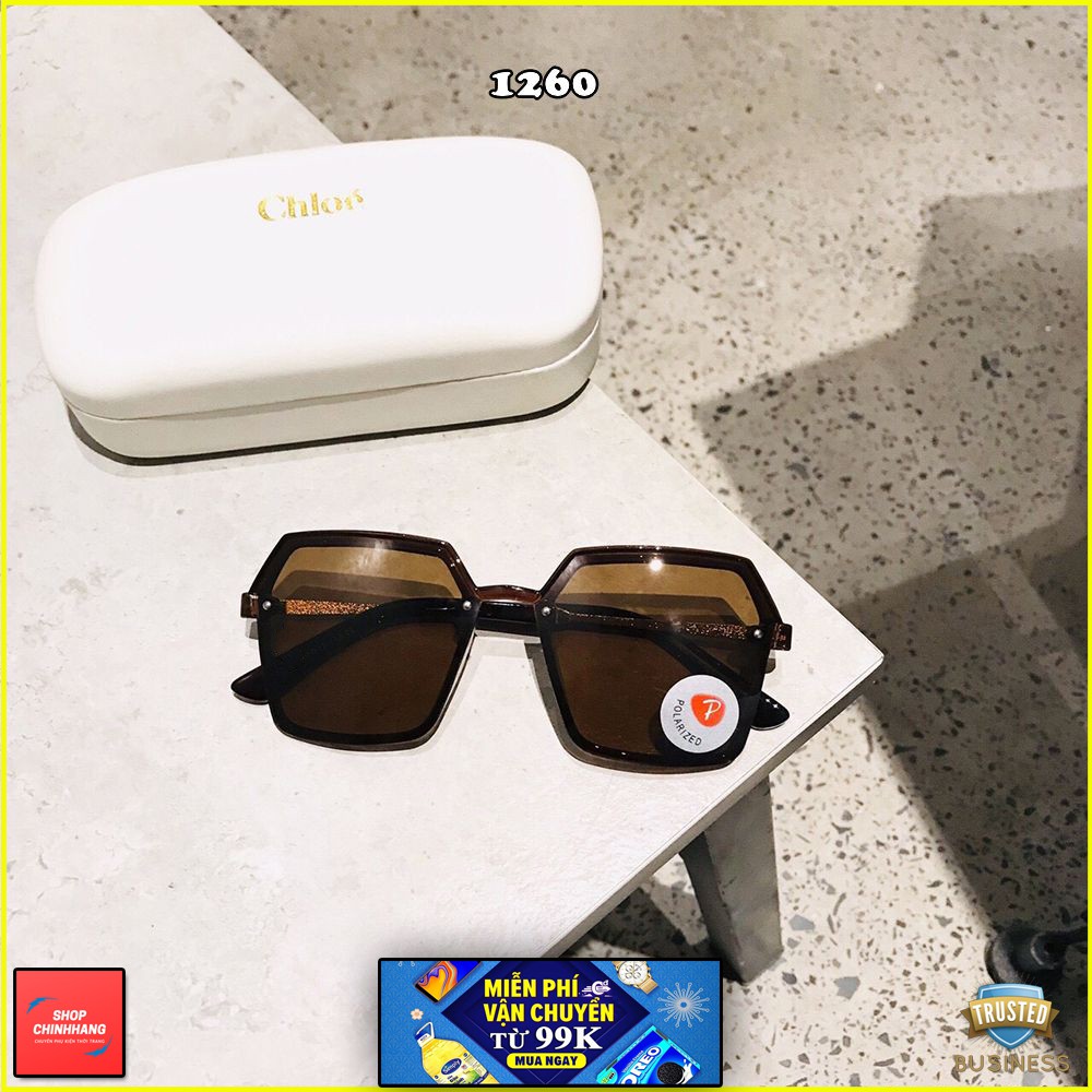 KÍNH MÁT NỮ THỜI TRANG GỌNG XI TỐT - TRÒNG POLARIZED SÀNH ĐIỆU SH1260