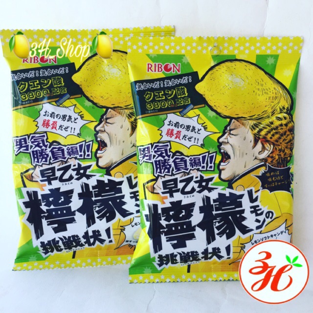 Kẹo siêu chua RIBON date T7/24 Nhật Bản