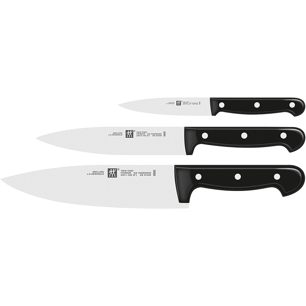 Set 3 dao thái Zwilling Twin Chef thái cực sắc và ngọt [nhập Đức chính hãng]