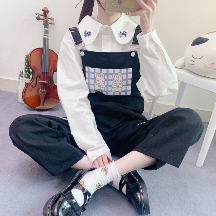 [ORDER TMALL 257] Quần Yếm BF 2 Chú Thỏ Cute | BigBuy360 - bigbuy360.vn