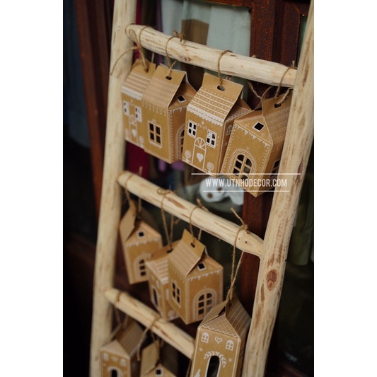 Set 10 mô hình nhà giấy trang trí