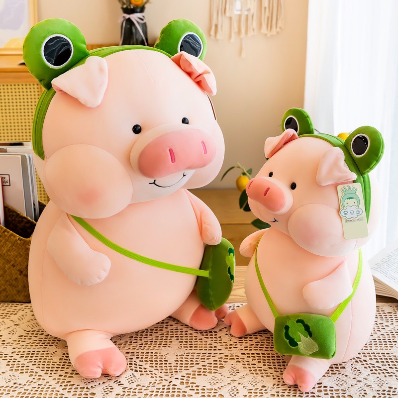 Gấu Bông Heo Bông Siêu Cute Mềm Mịn - An Toàn Cho Bé Ôm Gối Ngủ
