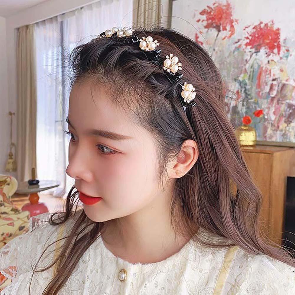 Norman Kẹp Tóc Cố Định Tóc Mái Cố Định Tóc Cố Định Bằng Resin Đính Ngọc Trai Giả Phong Cách Hàn Quốc Nhiều Màu Sắc Kiểu Hàn Quốc